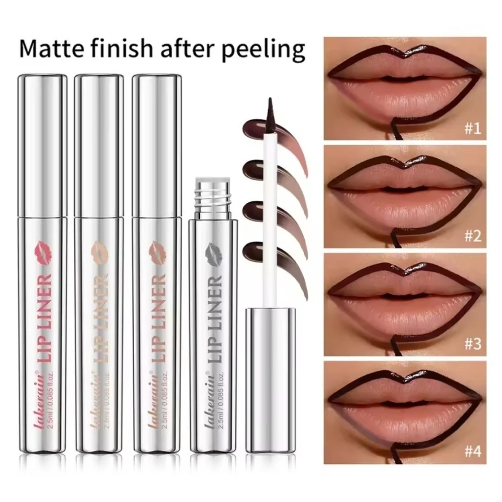 Lakerain Cool Cocoa Shade #4 Lip Liner Peel Off Tattoo New